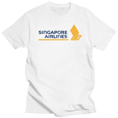 Tshirt Singapore Airlines Sg Airways T-Shirt Cotton  Unisex Tee T Shirt Men Unisex Round Neck Tops