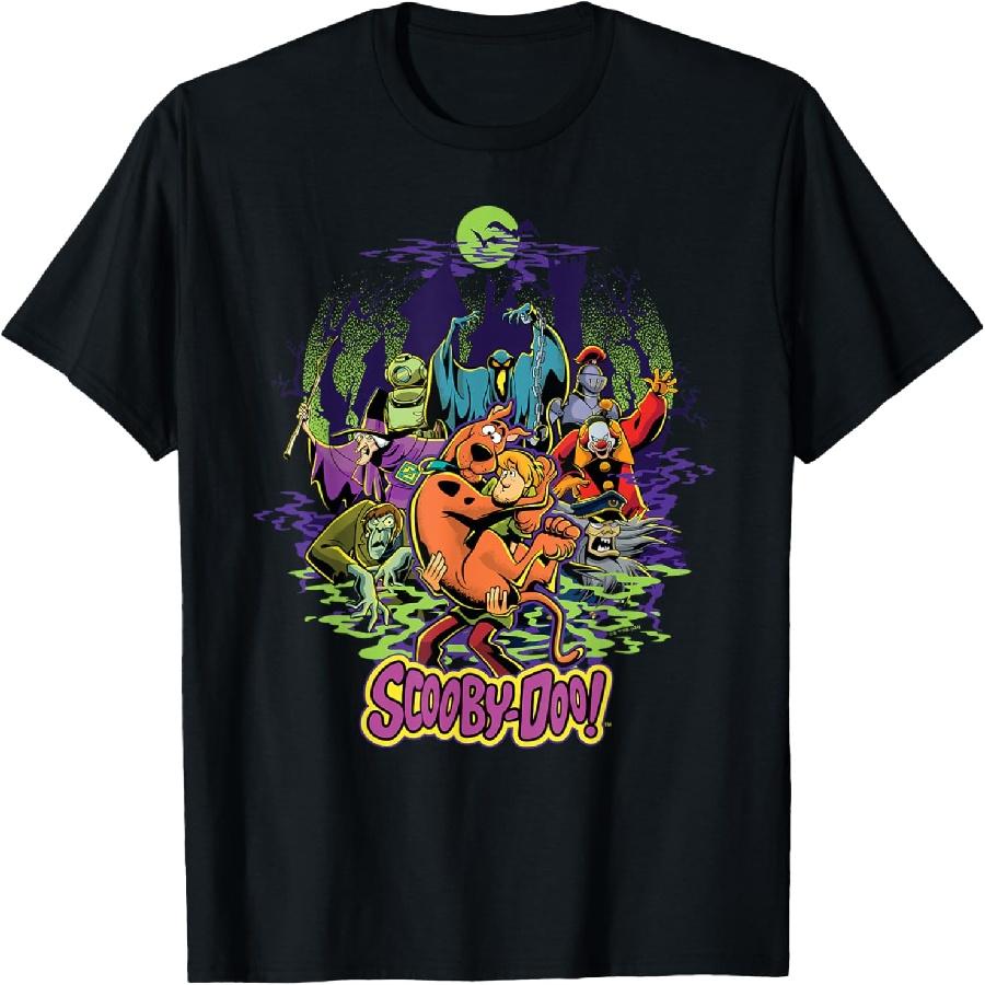 

Scooby-Doo and Shaggy Chased by Monsters T-Shirt XXXXXL чорний