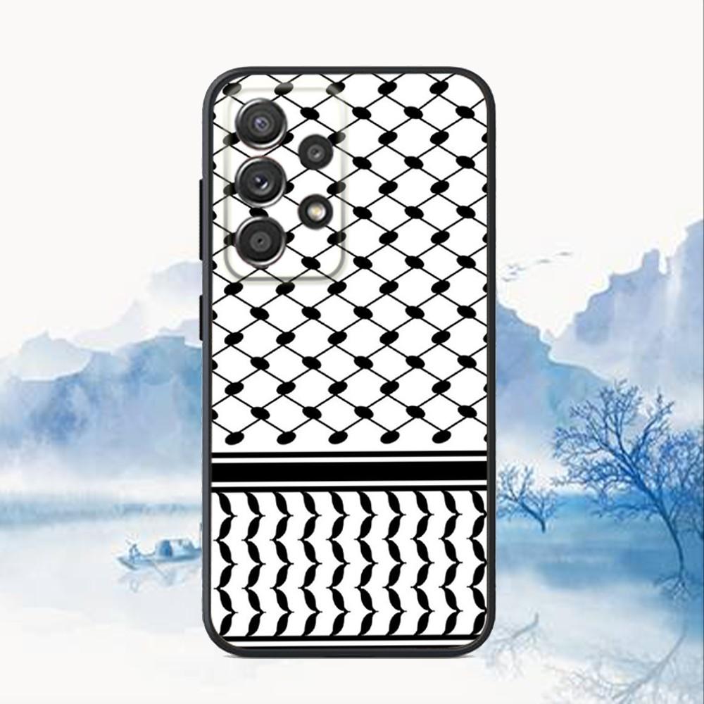 P-Palestine-S Hattah Keffiyeh Phone Case For Samsung S25,S24,S21,S22,S23,S30,Ultra,S20,Plus,Fe,Lite,Note,10,9,5G Black Cover