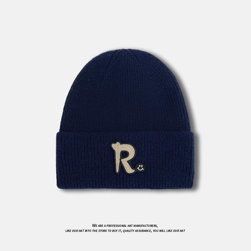 Autumn and Winter Hats for Women Warm Ear Protection Pullover Knitted Woolen Hats Casual and Versatile Baotou Cold Hats for Men