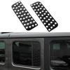 Black Rear Side Window Triangle Glass Sticker Trim for Jeep Wrangler JL JT 2018+