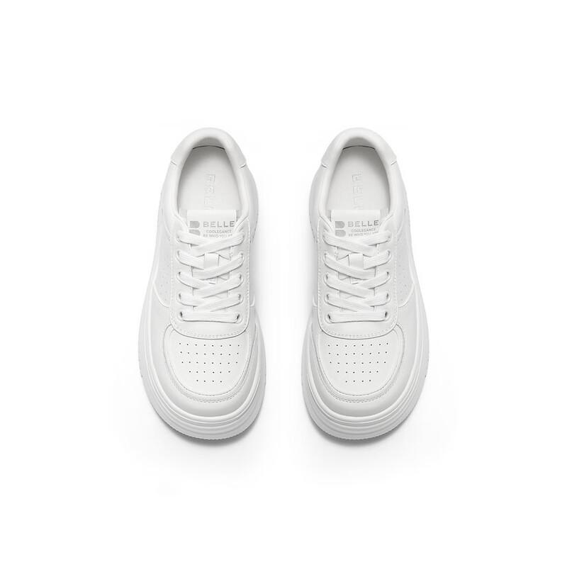 Belle Women's White Platform Casual Sneakers B2597BM5