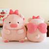 Plush Bowknot Pig Toy Cartoon Animal Stuffed Doll Decoration Kids Cute Gift