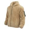 Men's Winter Velvet Fleece Zipper Jacket Casual Soft Skin Solid Warmth Streetwear Trendy Baggy Hooded Jacket Coats for Men