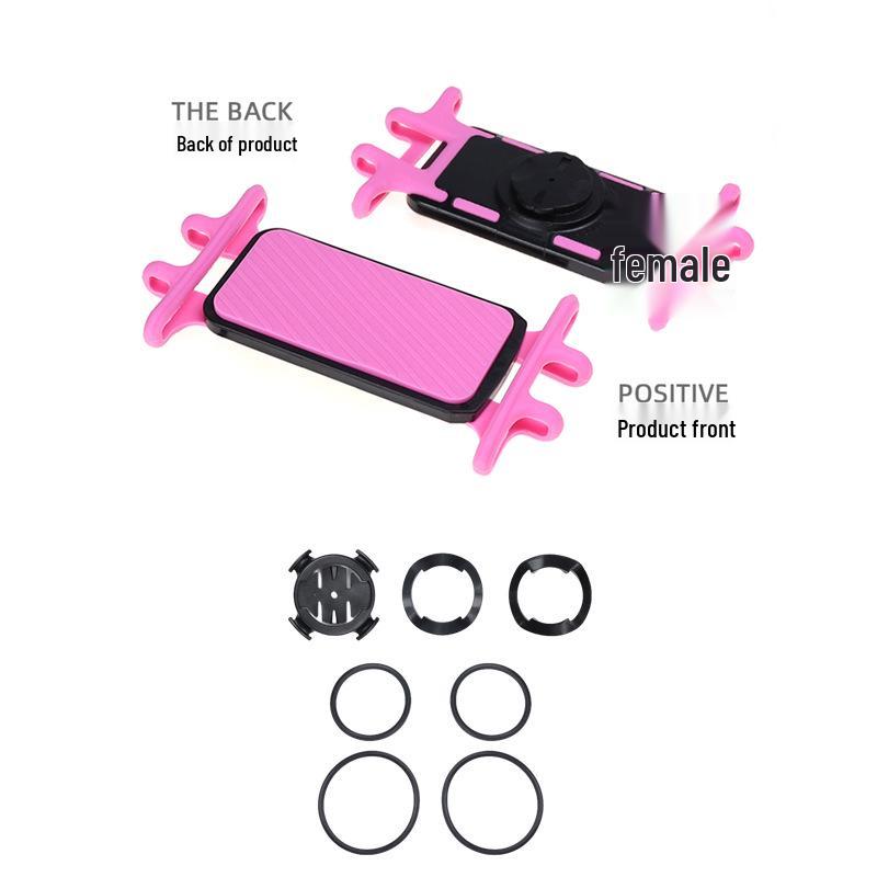 Shockproof Silicone Strap Mount for Garmin/XOSS Bike Computers