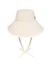 BBC EARTH Color Block Wide-Bridal Bucket Hat_Cream