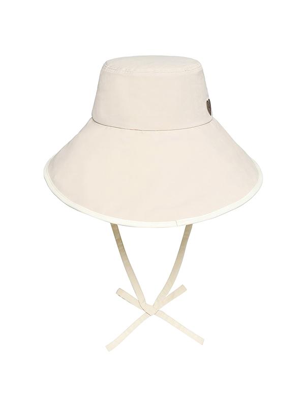 BBC EARTH Color Block Wide-Bridal Bucket Hat_Cream