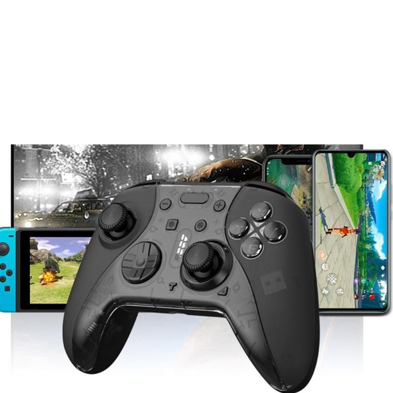 Gaming Controllers With Hall Triggers RGB LED Lights Remote Joystick Gamepad Accessories Bluetooth-compatible Controller