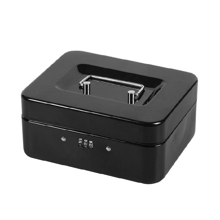 

Safe Home Shop Steel Mini Money Box Security Cash Box Storage Box for Coin Money S чорний