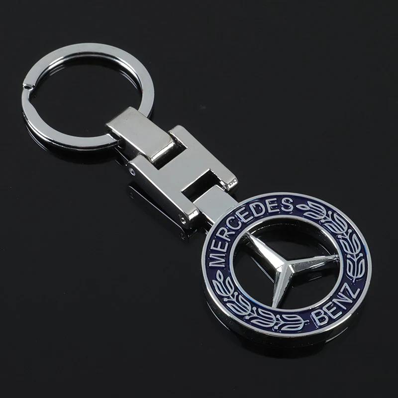 Pegatina de Coche Caliente 1 Pieza Llavero con Logo de Coche de Metal de Alta Calidad Para Mercedes Benz AMG Smart W205 C300 W203 W206 W108 W124 W126 W140 W1