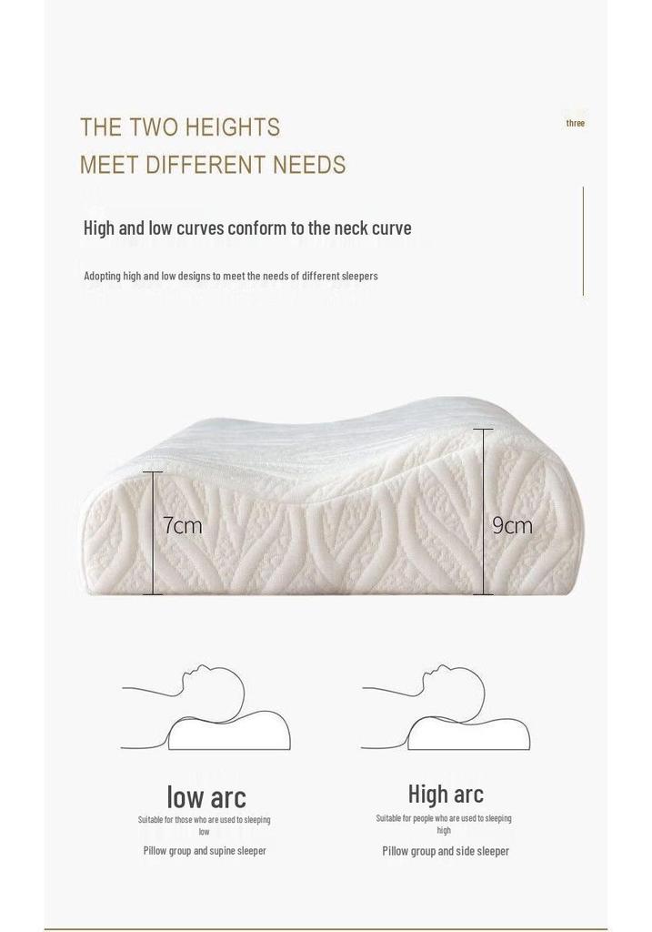 Water Ripple Latex Cervical Pillow - Slow Rebound Gift Pillow
