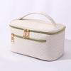 Woven Texture Multifunctional Waterproof Tote: Large-Capacity Handbag & Makeup Bag for Travel