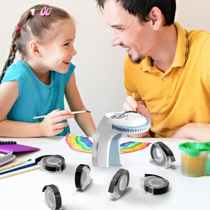 Household Embossing Label Maker Easy To Use Portable E975 Labelling Device for Print Price Date Names