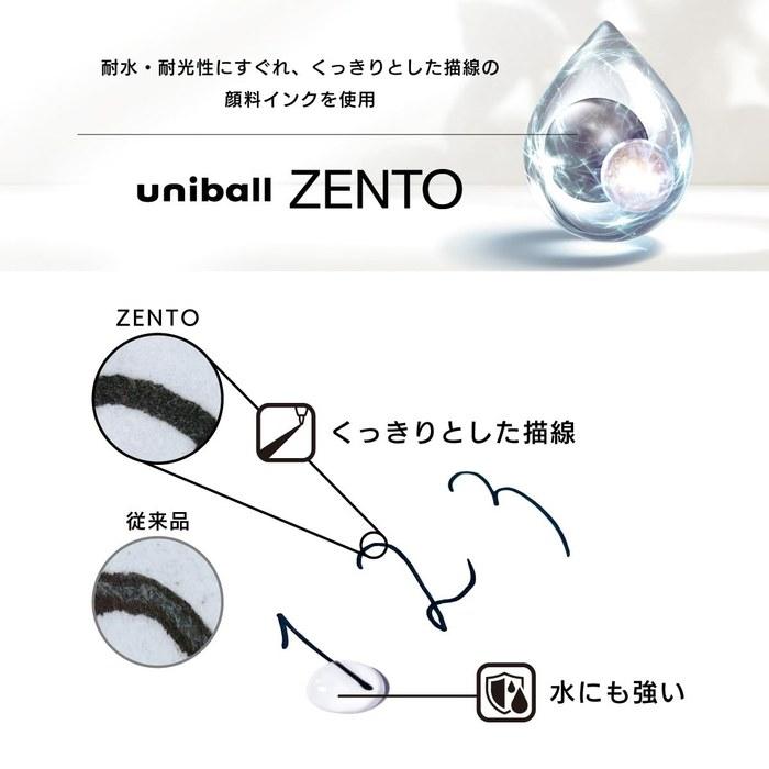 Mitsubishi Pencil uniball ZENTO Standard Ballpoint Pen 0.5mm Canary 10-Pack UBNZSC05.27