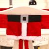 1Pc Chair Cover Girl Skirt Christmas Elf Christmas Decoration Santa Claus Belt DIY Christmas Dinner Seat Cover