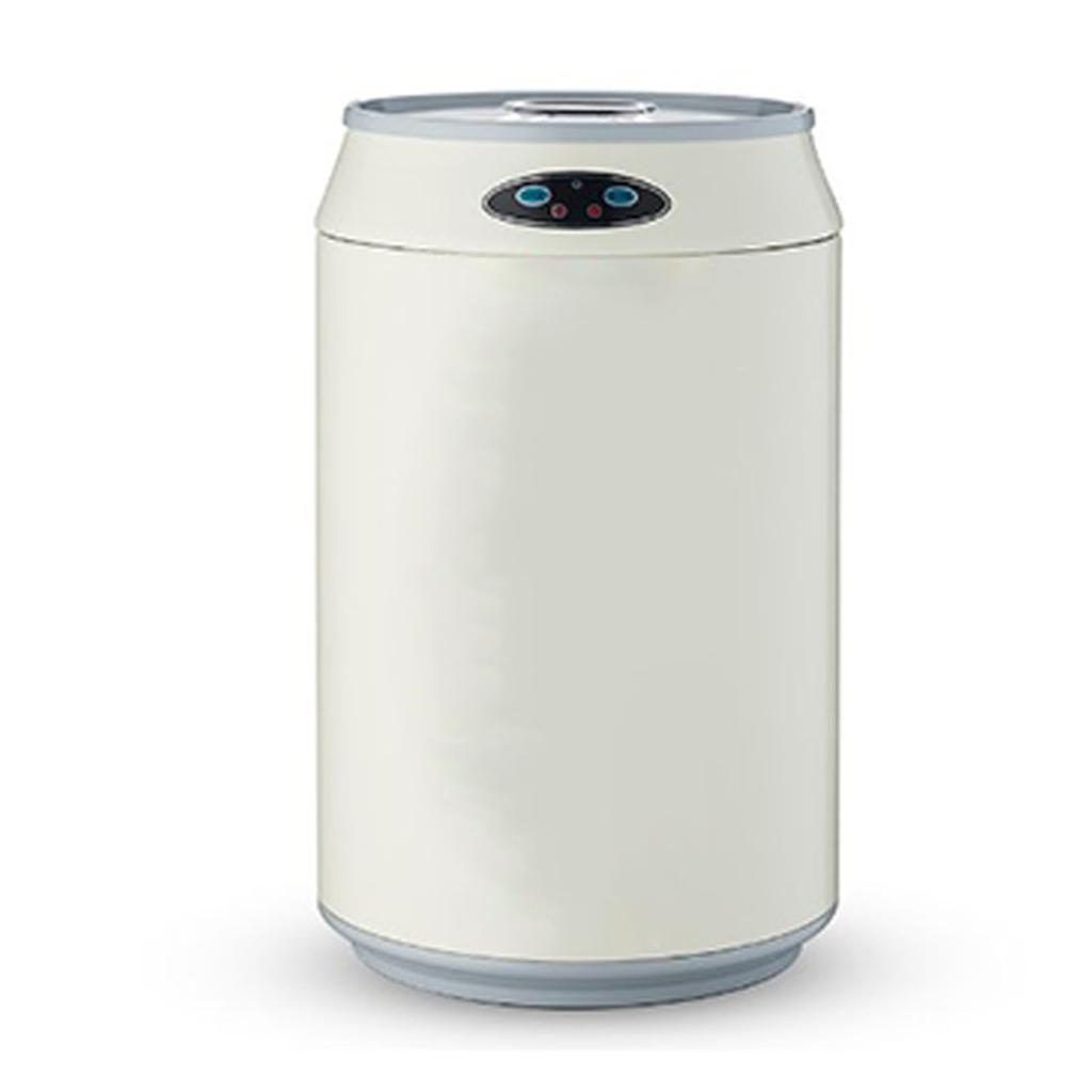 Smart Trash Can Stainless Steel Automatic Motion Sensor Large Capacity Waste Bin for Home Beige