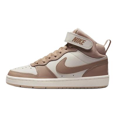 Court Borough Mid 2 GS Pale Ivory Kids Sneakers Brown Sail Hemp CD7782-125