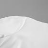 Women S White Cropped V Neck Long Sleeve Loose Elegant Jacket