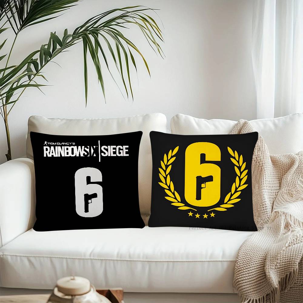 Poszewka na poduszkę Rainbow Six Siege Modna kwadratowa poszewka Sypialnia Sofa Pokój Ins Dekoracja Wypoczynek Poszewka na poduszkę