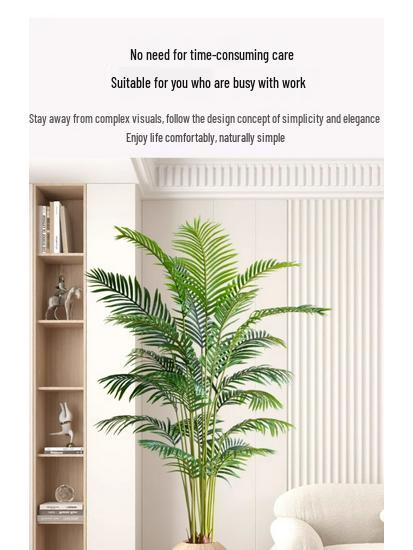 Bionic Green Sprenger's Fern Artificial Tree for Indoor Luxury Living Room Décor
