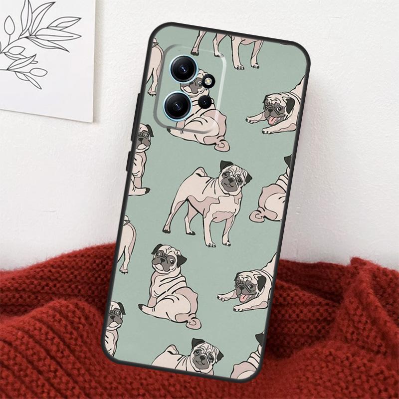 Süße Mops Hund Hülle Für Xiaomi Redmi Note 13 10 11 12 14 15 Pro Plus Hülle Für Redmi 15 15C 14C 10C 12C 13C