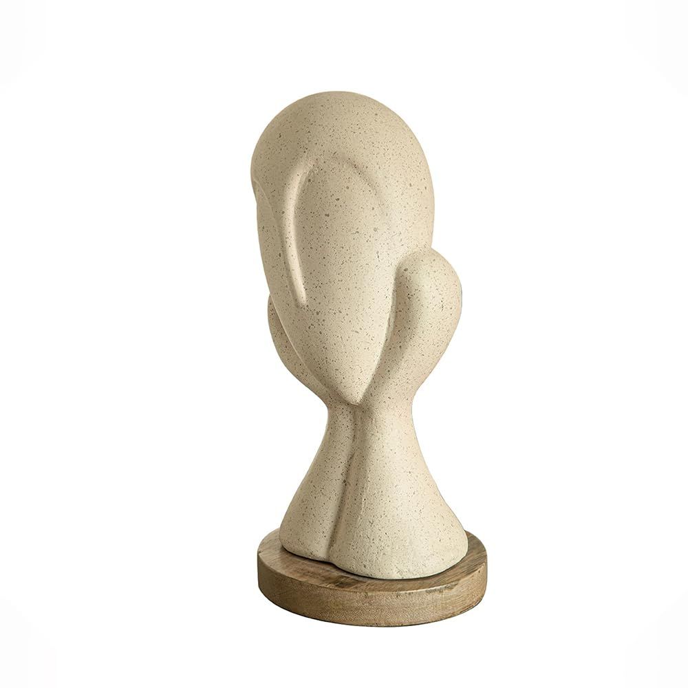 Spellbound Face Ecomix Sculpture 27 Cm Tall, Home Décor Showpiece Figurine for Living Room & Office,