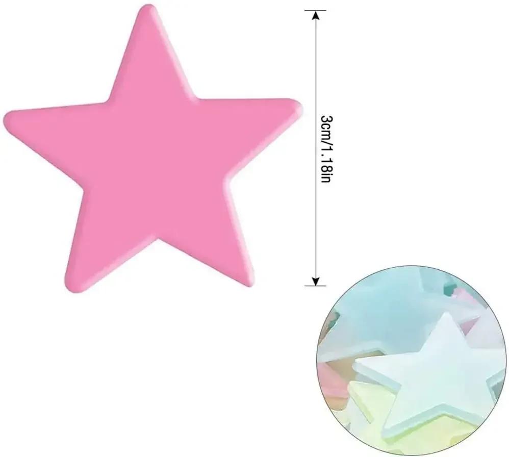 50-1000pcs Luminous Stars 3D Wall Stickers Glow In The Dark Fluorescent Adhesive Decoration for Home Baby Kids Bedroom Ceiling