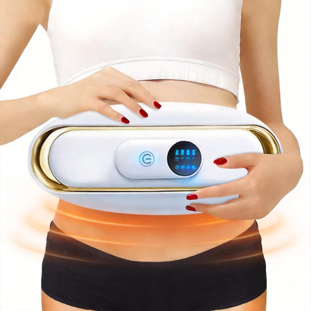 Infrared Heated Vibration Massage Belt With 8 Massage Heads For Abdominal Fat Reduction And Fitness