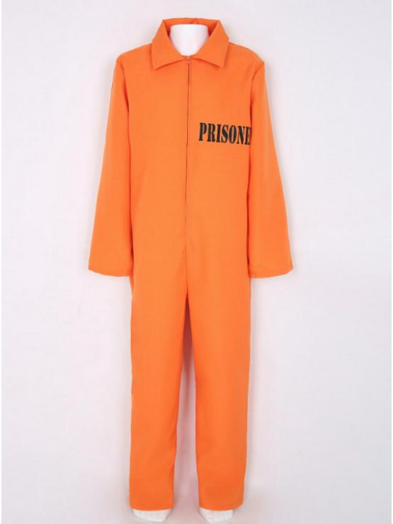 Cross-Border Orange Prisoner Costume for Men - Halloween Cosplay L