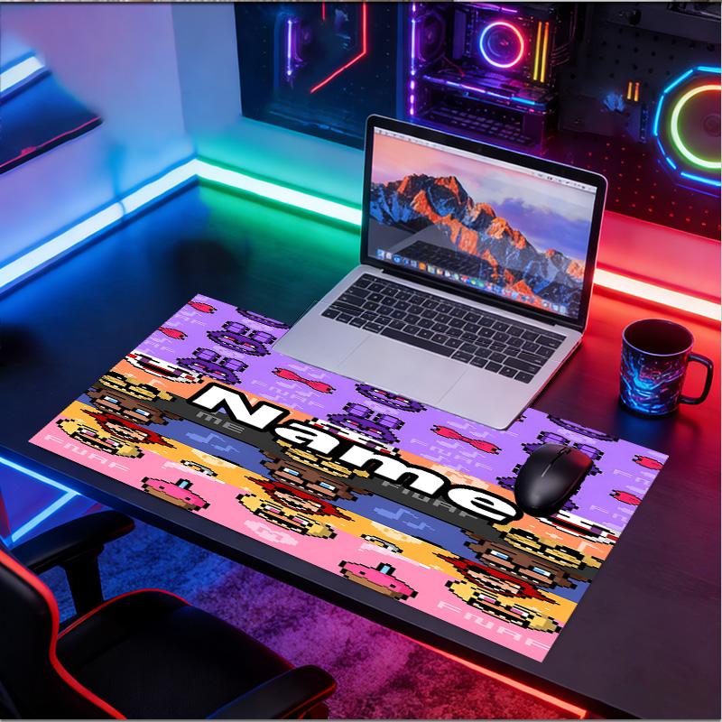 Özel İsimli Kişiselleştirilmiş Five Nights at Freddy's Desenli Mouse Pad, Dizüstü Bilgisayar Masa Matı, Ev için Dekoratif Masa Matı Klavye Altlığı Hediye