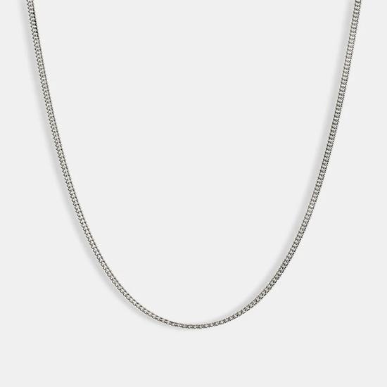 

Мікро Кубинський Ланцюжок із Білого Золота 3 мм Подарунок Найкращому Другу Весільний Ювілей День Народження День Батька, Подарунок на День Святого Валентина для Чоловіка