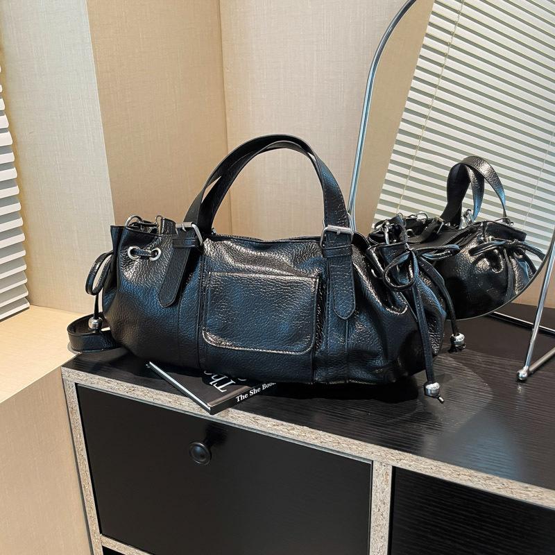 

Wind fashion handbag women s new large-capacity shoulder bag high-end versatile messenger bag чёрный