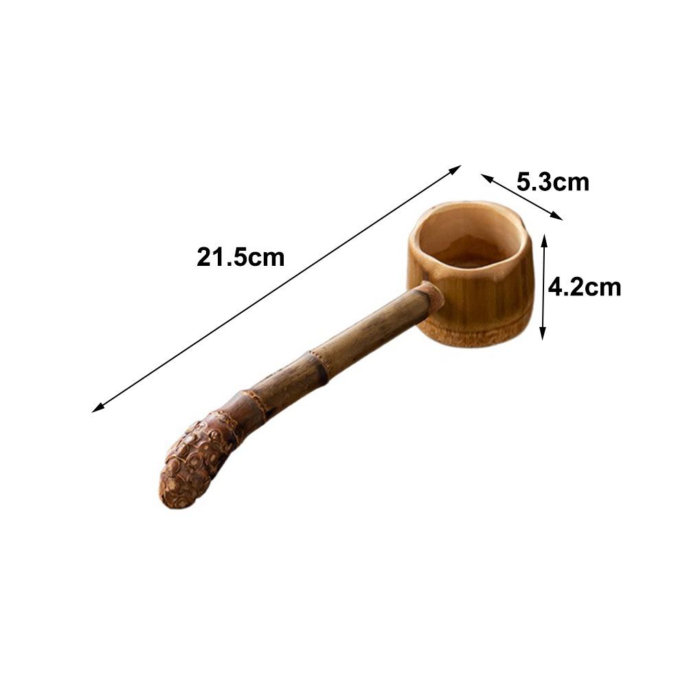 Long Handle Tea Infusers Bamboo Material Tea Scoop Durable Tea Ceremony Utensils  Tea Ceremony