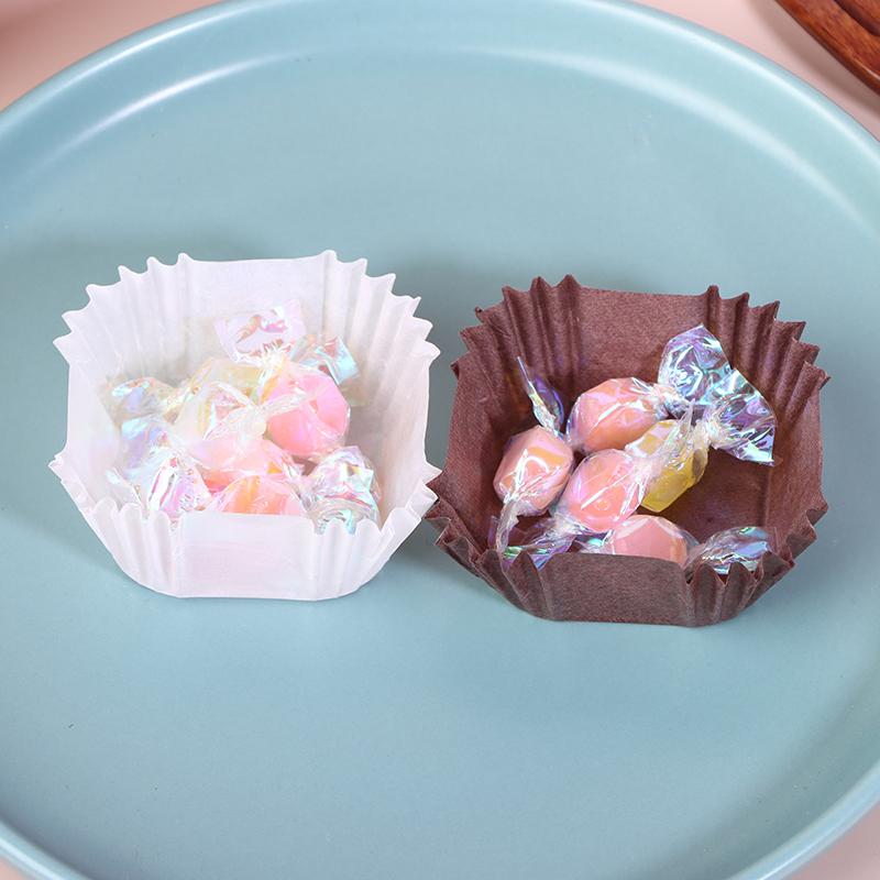 1000Pcs Square Paper Baking Cups Cupcake Liners Muffin Wrappers Oven & Microwave Safe For Wedding Birthday Party
