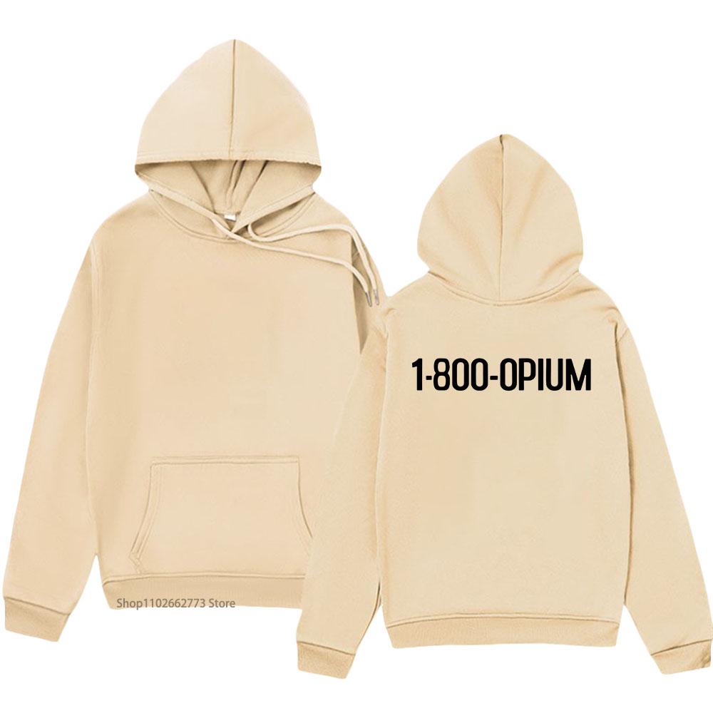 Homixide Gang HXG Rock Band Hoodies 1-800-OPIUM Print Sweatshirts Winter Long Sleeve Clothes Men Tops Pullover