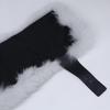 FENDI [Excellent Condition/Domestically Authorized] FNL121 1UY F07SQ Fox Fur/Silk Leather Belt Tippet Scarf HERON+BLACKUsed