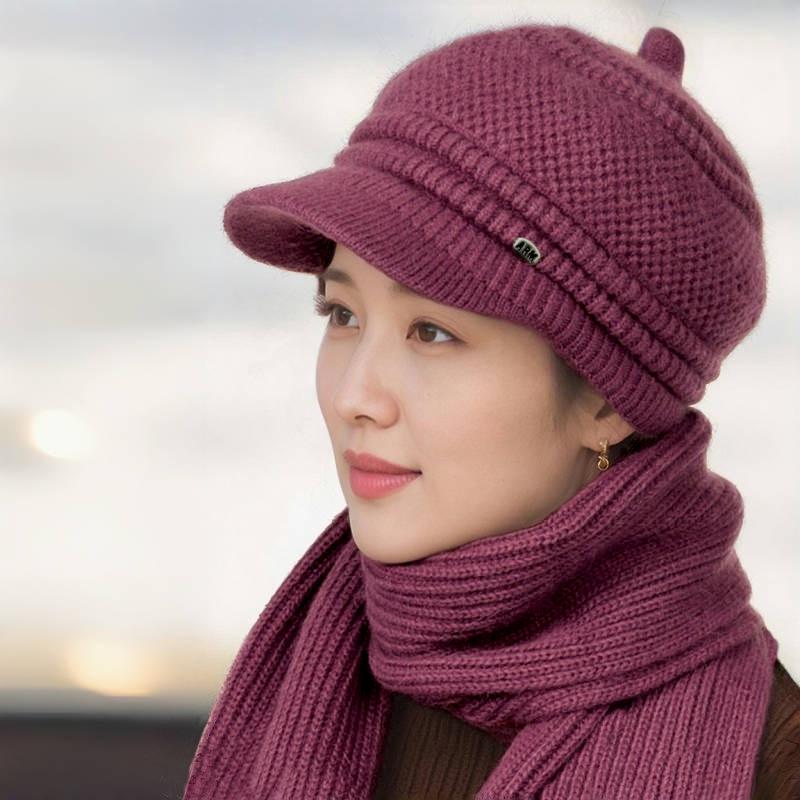 

Шерстяной берет на флисовой подкладке для женщин: Теплый, Плотный и Стильный для Осени и Зимы