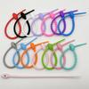 5/10/20/30PCS Cute Candy Color Silicone Reusable Bag Ties Keychain Lanyard Strap Key Ring Car Key Chains For Handmade Jewelry