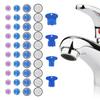 40Pcs Faucet Cache Aerators Plastic Faucet Bubbler Install Splash Proof and Water Saving Tap Bubbler Suitable for Kitchens