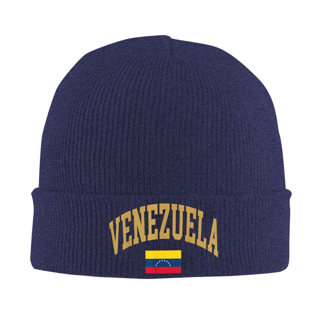 Men Women Unisex Venezuela Flag Beanie Hats Knit Hat Spring Kpop Caps Pattern Thermal Elastic Bonnet Hats