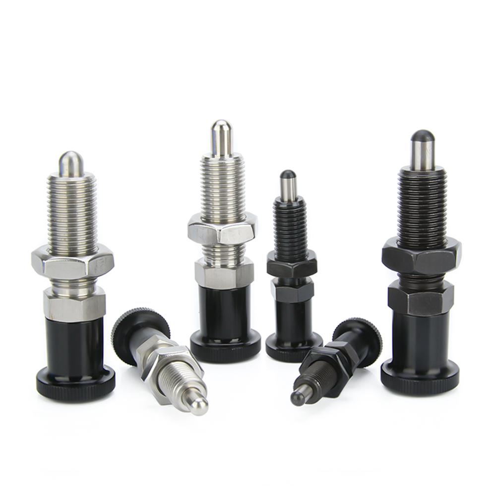 M8 M10 M12 M16 Fine Thread Long Index Bolts, Indexing Plungers,Locking Pin ,Locking Spring Screw,Aluminum Knob Plunger