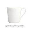 Shangqi Small Square Ceramic Office Mugs, 2-Pack