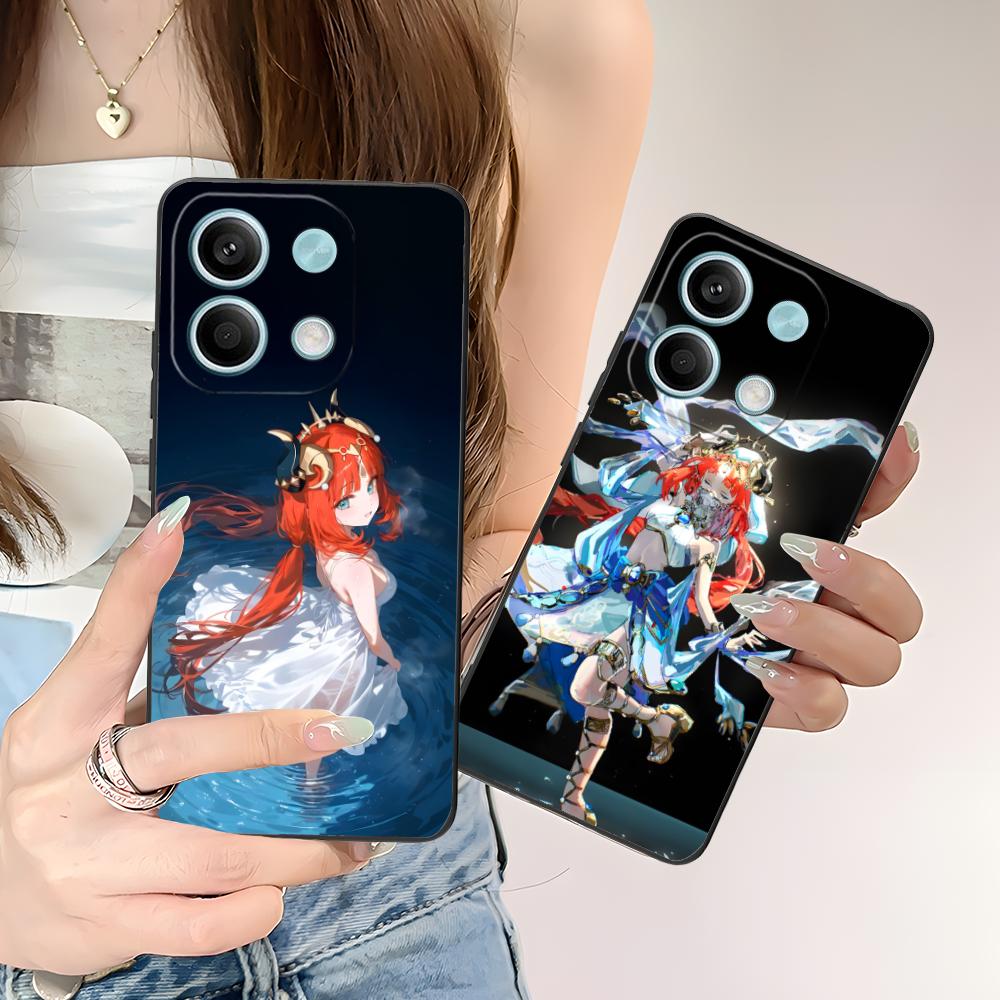 Game GI Nilou Matte TPU Mobile Phone Case for POCO F7 F6 F5 F4 F3 F2 Pro GT C75 C71 C65 C61 C40 Pro Ultra Colorful Cover