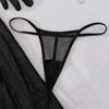 Women's Sexy Dress Set Sheer Mesh Shaping Set Mock Neck Back Zip Slim Fit Set