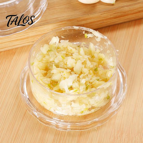 Manual Garlic Grinder Press, Transparent Grinder, Easy Operation Portable Salad Dressing Tool Chopper, for Onion Ginger Nuts Herbs Handheld