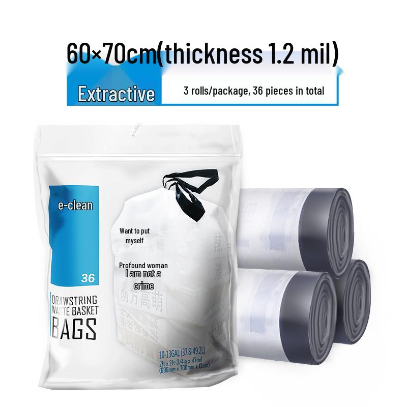 

Пакеты для мусора с ручками-завязками - 4 шт., Креативные и удобные для использования на кухне 3 Packs