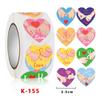 500pcs Valentine's Day Sticker I LOVE YOU Heart Shape With Heart Paper Thank You Sticker Snowflake Label Gift Box Decoratio