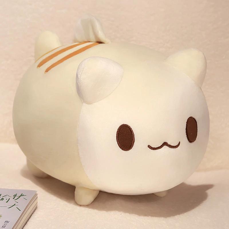 25 30cm Schattige Cartoon Kat Met Vissenstaart Pluche Speelgoed Anime Kitty Knuffeldier Pop Zacht Babykussen Kinder Verjaardagscadeau Voor Meisjes 30cm