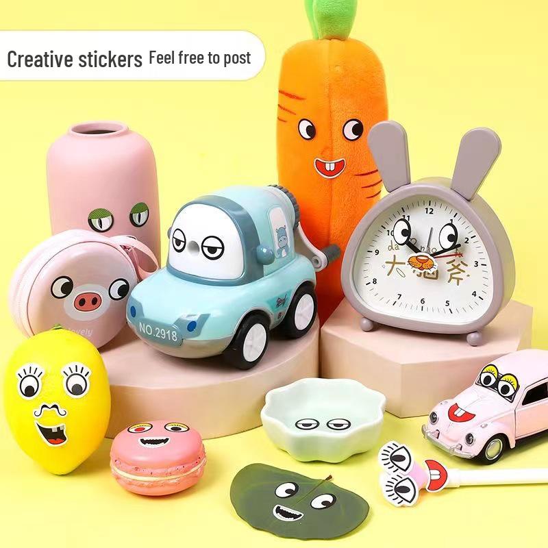 

Colorful DIY Self-Adhesive Eye Stickers for Kids