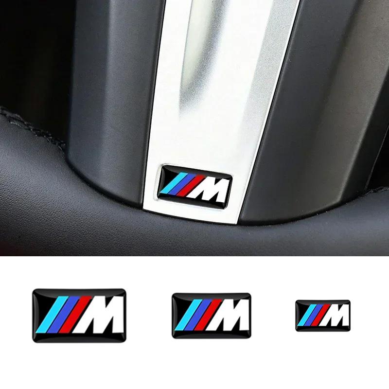 Car Sticker Steering Wheel Hub Decals For BMW M Performance E36 E60 E90 X2 X1 X3 X5 E46 E39 E70 M3 M5 M6 G20 G30 E93 Z3 Z4 F90